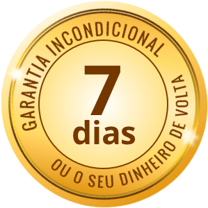 Garantia incondicional de 7 dias ou o seu dinheiro de volta